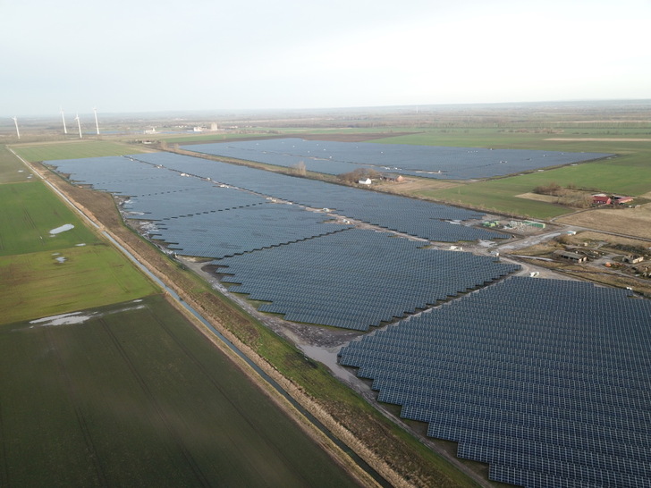 Schletter mounting systems at solar park von EnbW in Brandenburg/Germany.