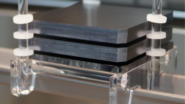 In some process steps, the wafers are now stacked on top of each other instead of being placed individually next to each other.