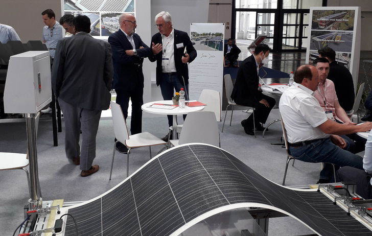 Sunman presented very powerful, flexible modules at the Intersolar in Munich. - © Heiko Schwarzburger
