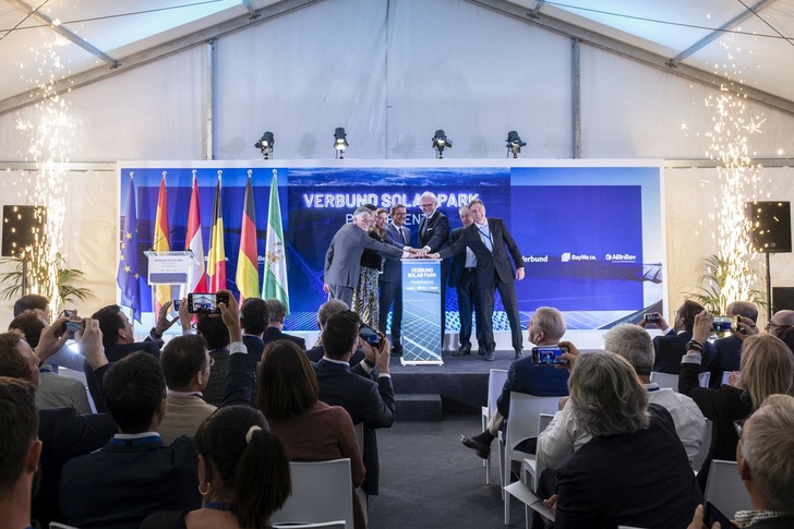 Official opening ceremony of Pinos Puente solar park near Granada/Spain.