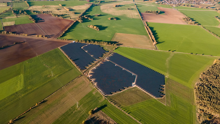 New solar park in Brandenburg/Germany.
