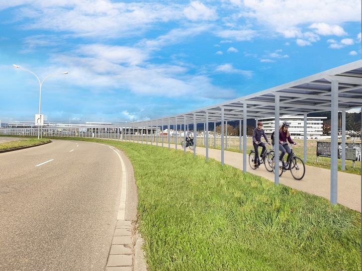 This is what the solar roofing should look like one day.