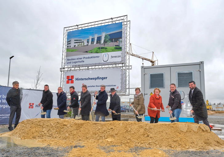 Here, the new site for the production of large storage systems from EV batteries is being built in Iggensbach, Bavaria. - © Christian Haasz, Fenecon
