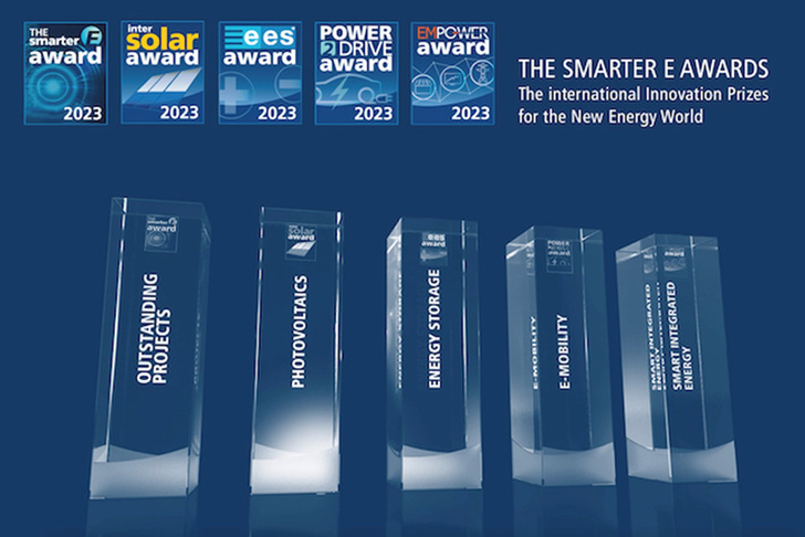 Five Smarter E Awards highlight innovations in different sectors, application phase now starts.