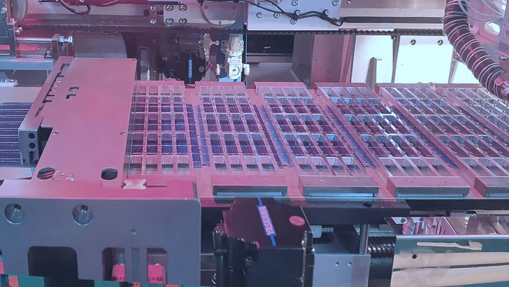 The automatic stringer machine at Futurasun's Chinese factory. - © Futurasun

