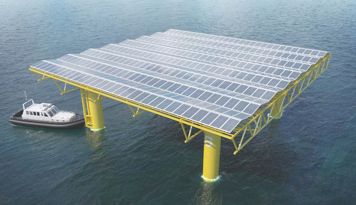 Combining offshore floating solar with offshore wind sites has the potential to add large volumes of additional renewable capacity.