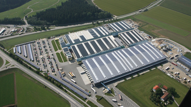 Headquarters of the Schletter Group in Haag in Bavaria.