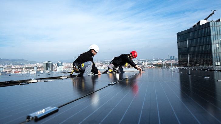 Austria's solar installation expanded massively last year. - © Wien Energie/Ian Ehm
