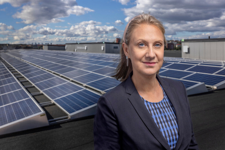 Anna Werner, CEO of Svensk Solenergi. - © Jann Lipka
