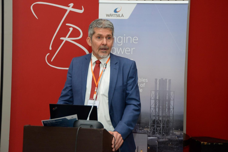 Kenneth Engblom, Vice President, Africa § Europe, Wärtsilä Energy, speaking at the West Africa Energy Transition Forum in Dakar/Senegal.