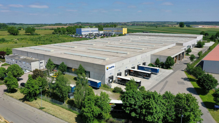 The new storage plant is being built at Varta's headquarters in Ellwangen. - © Varta
