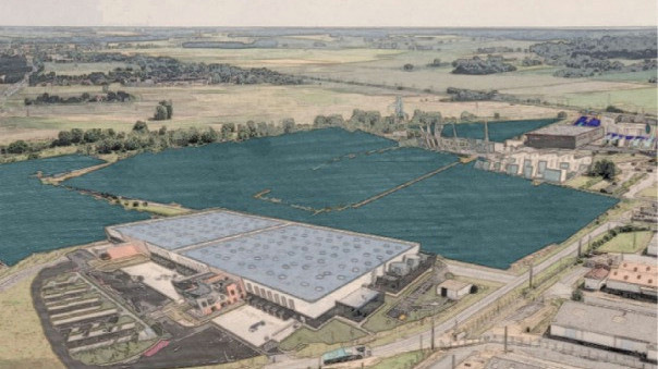 This is what the industrial park in Poitou in western France will look like when it is completely supplied with green hydrogen.