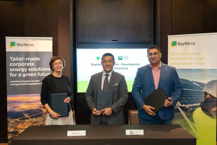 BayWa r.e. and Susi Partners signed a framework agreement for cooperation in the solar sector in Southeast Asia.