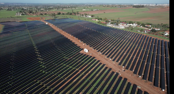 The Las Vaguadas solar farm in Spain.