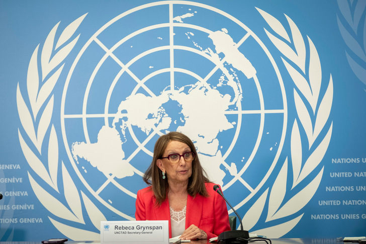 UNCTAD Secretary-General Rebeca Grynspan launched the World Investment Report 2023. - © UNCTAD/Chaoyang (César) Quan
