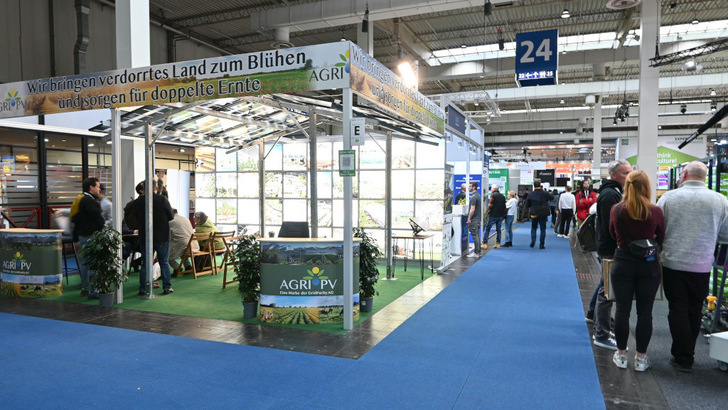 Suppliers of agri-PV systems showcased a wide range of solutions at Agritechnica. - © Velka Botička
