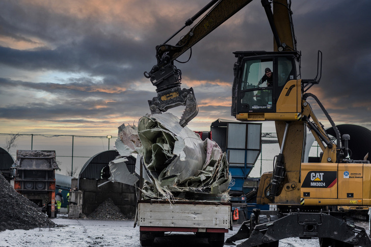Rotor blade utilisation at the Eurecum facility in Lutherstadt Eisleben, Germany.