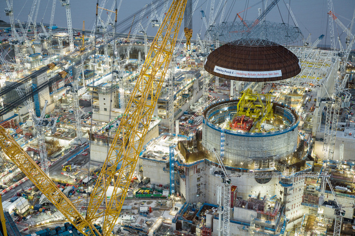  The roof dome for the first reactor building alone weighs a whopping 245 tonnes.