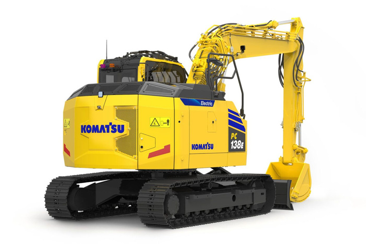 Because it is so quiet and clean, the new electric digger is especially suited to inner-city construction sites. - © Komatsu
