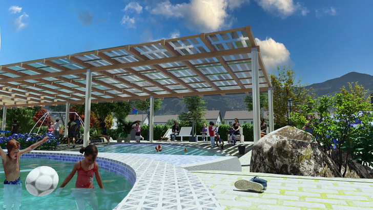 The solar canopies increase comfort for visitors - regardless of age. - © Gridparity AG
