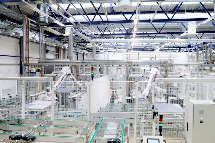Overview of Meyer Burger's PV module production in Freiberg/Germany. - © Meyer Burger
