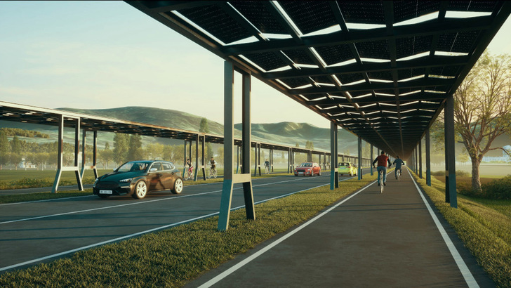 The photovoltaic cycle path has won the "Special Prize for Visionary Concepts" at the 2024 Innovation Award for Integrated Photovoltaics.
