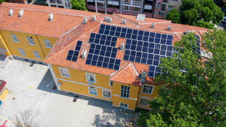 One of the 15 completed projects – School in Plovdiv, Bulgaria. - © Menlo Electric
