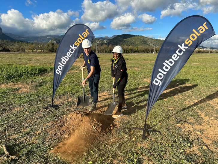  Symbolic start of construction of the Binissalem solar park on Mallorca.