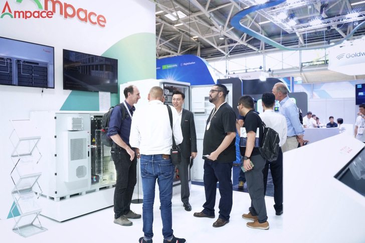 Ampace showcased its new products a ees Europe 2024 in Munich.