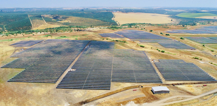 Solar park Almodóvar in Andalusia.