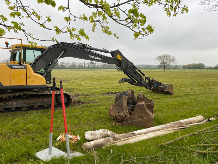 Construction of Twitch Hill Solar Park between Lilleshall und Newport (UK) started this spring.