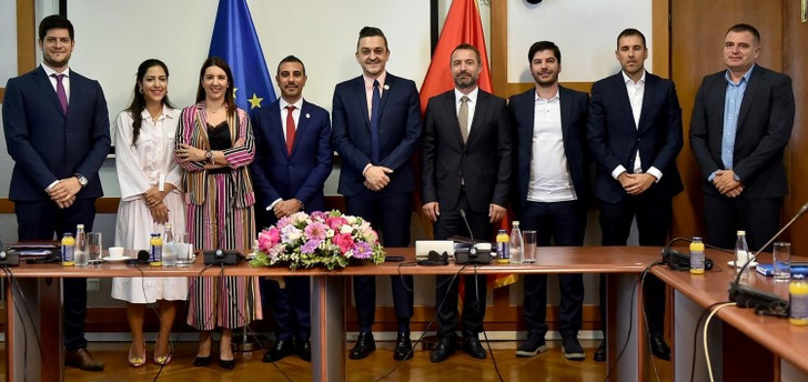 Signing ceremony for the EBRD loan to Montenegro.