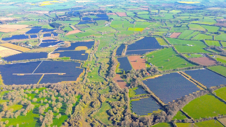 The planned Gaskinstown solar PV plant in Ireland.