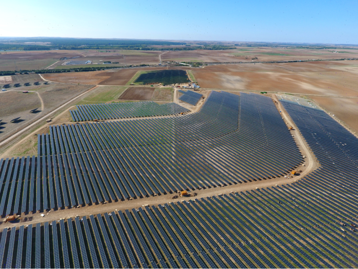 Solar park in Spain. The country plays a central role for the European energy transition.