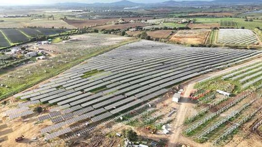Montalto di Castro solar plant of CEE north of Rom.
