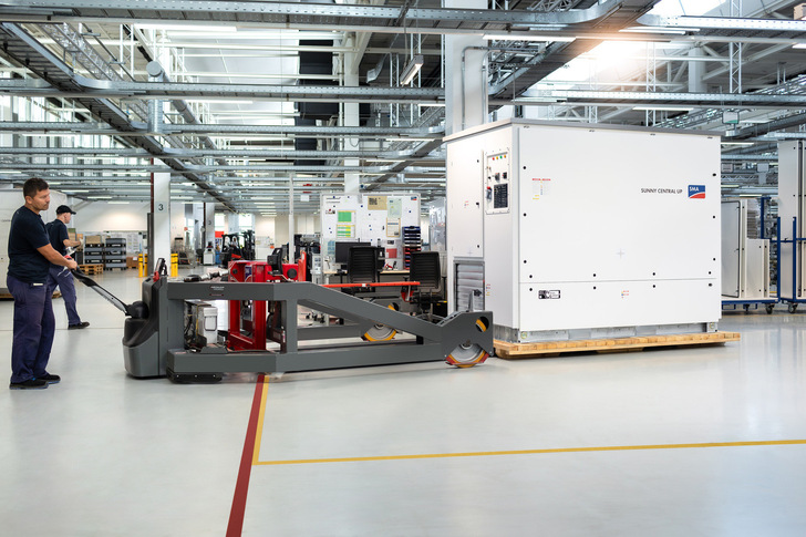 Production area of SMA in Niestetal/Germany.