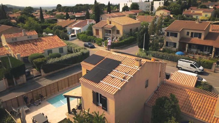 Solar installation in France. - © Aurora Solar