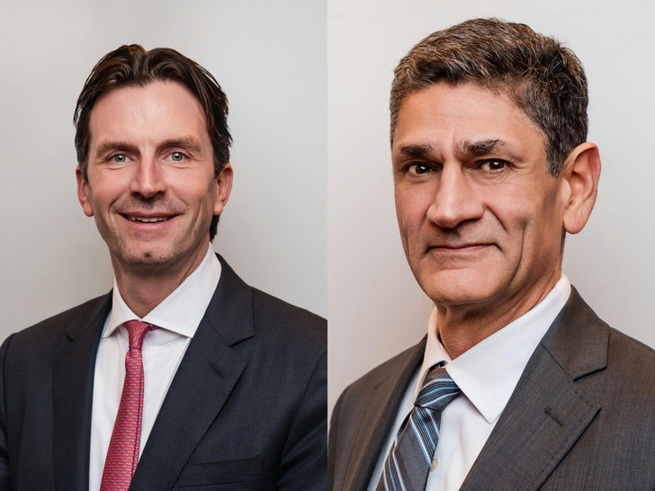 Enstall's incoming CEO Mehran Sedigh, right, will take over in March 2025. - © Enstall