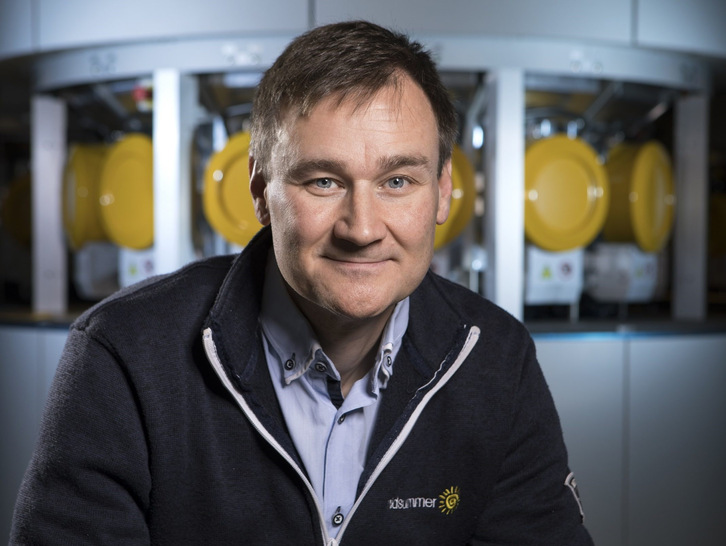 Sven Lindström is co-founder and Executive Vice President of Midsummer, a Swedish solar energy company that develops and markets equipment for the production of thin-film solar cells, and also manufactures, distrributes and installs solar roofs. - © Midsummer
