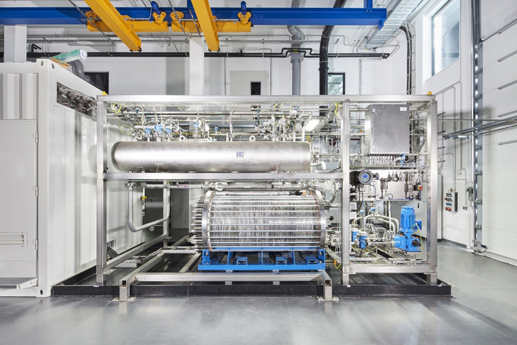 Electrolsis test site at ZSW in Stuttgart, which aims to provide impetus across Europe. - © ZSW/David Arzt