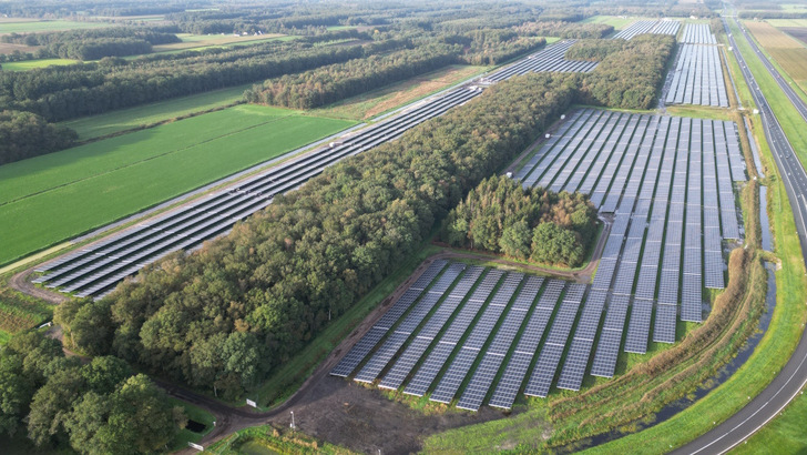 Solar park of Goldbeck in the Netherlands.