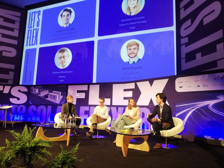 Panel discussion on hybrid power plants at the SolarPower Summit in Brussels yesterday (27 March).