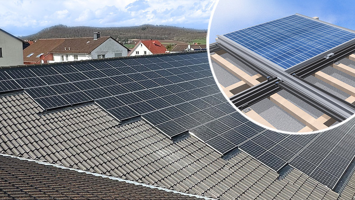 Cleanly incorporated – all mounting components are statically tested and optimised for wind and snow loads.