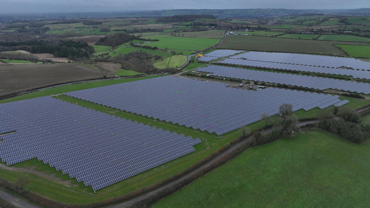 Marksbury solar park near Bath in UK. - © European Energy
