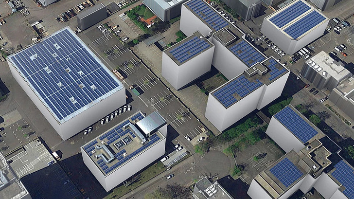 The Aerocompact tool combines satellite imagery, data on national standards and site-specific weather conditions, as well as shading analysis.