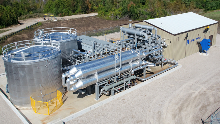 A gleaming A-CAES installation at a Canadian mine.