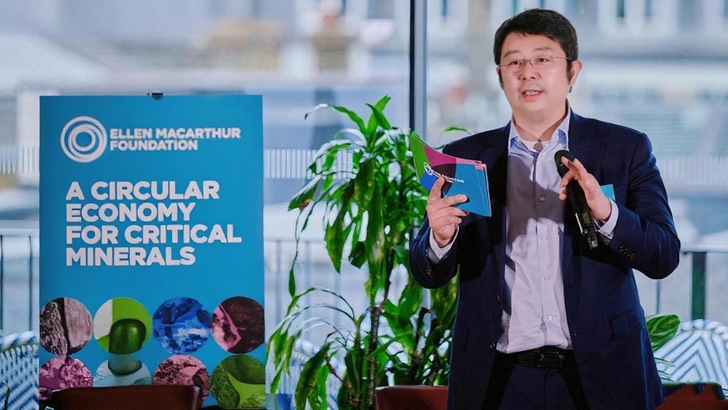 Jiang Li, vice president of CATL, speaks at the London Climate Action Week