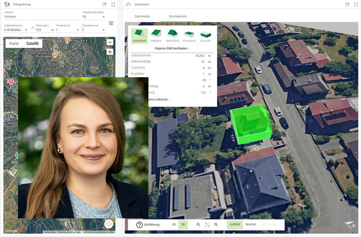 Kathrin Dengler-Roscher has the overview of planning tool Solar-Planit.