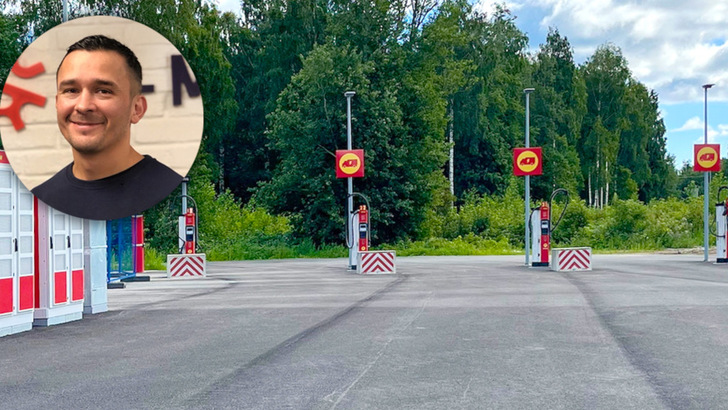 No shortage of space for electric trucks – the new charging hub in Sundsvall.