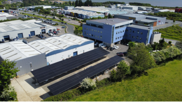 An efficient use of limited space - the solar carport in Wexford